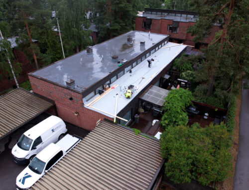 PVC-kattoprojekti Olarissa, Espoossa